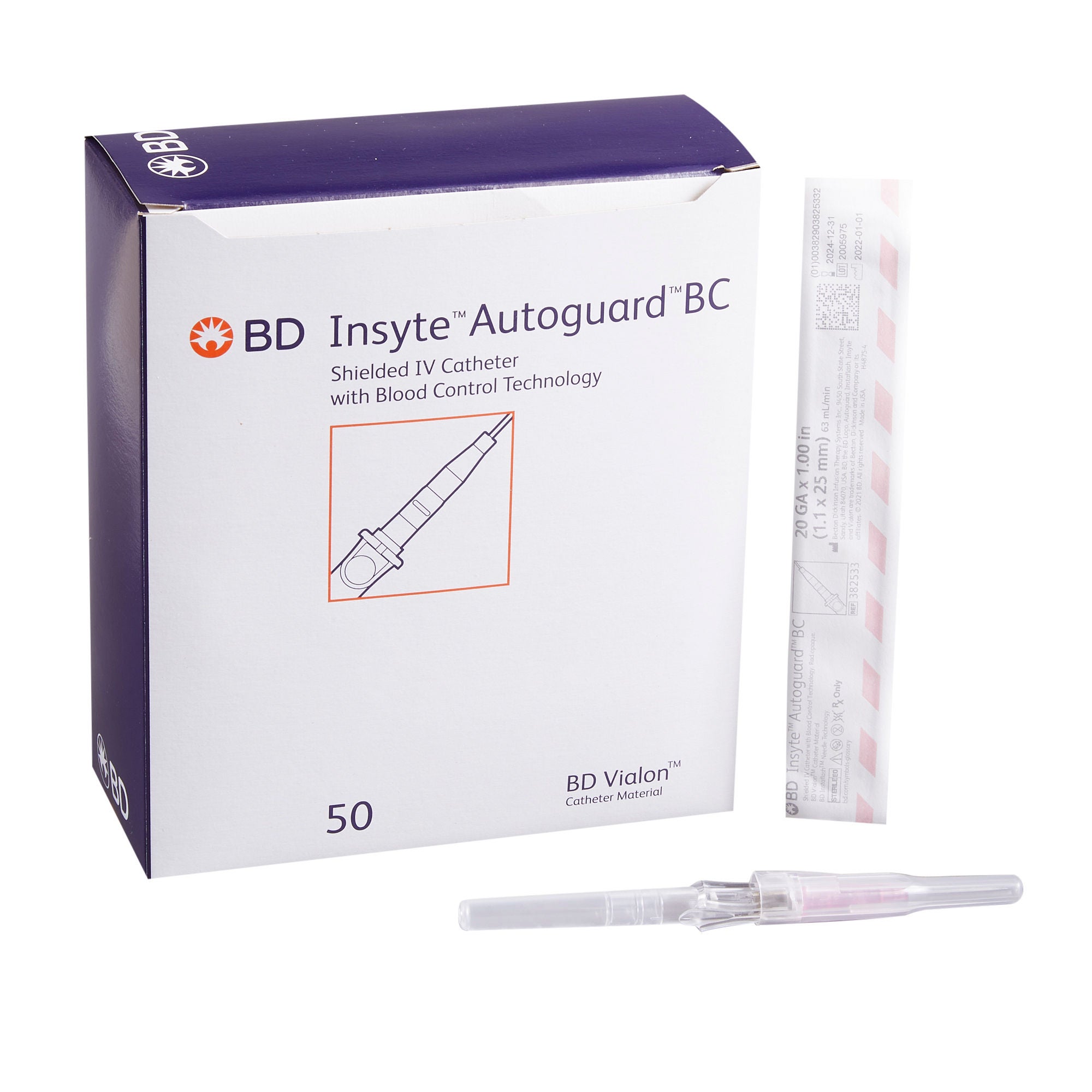 Insyte™ Autoguard™ BC Peripheral IV Catheter, 20 Gauge