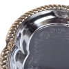 Large Odyssey oval serving tray with gold trim