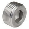 Counter-Sunk Hex Head Plug, Conduit Plug, Stainless Steel, 1-1/2 in.
