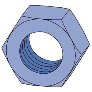 Electro-Galvanized Hex Nut, 1/4 in.