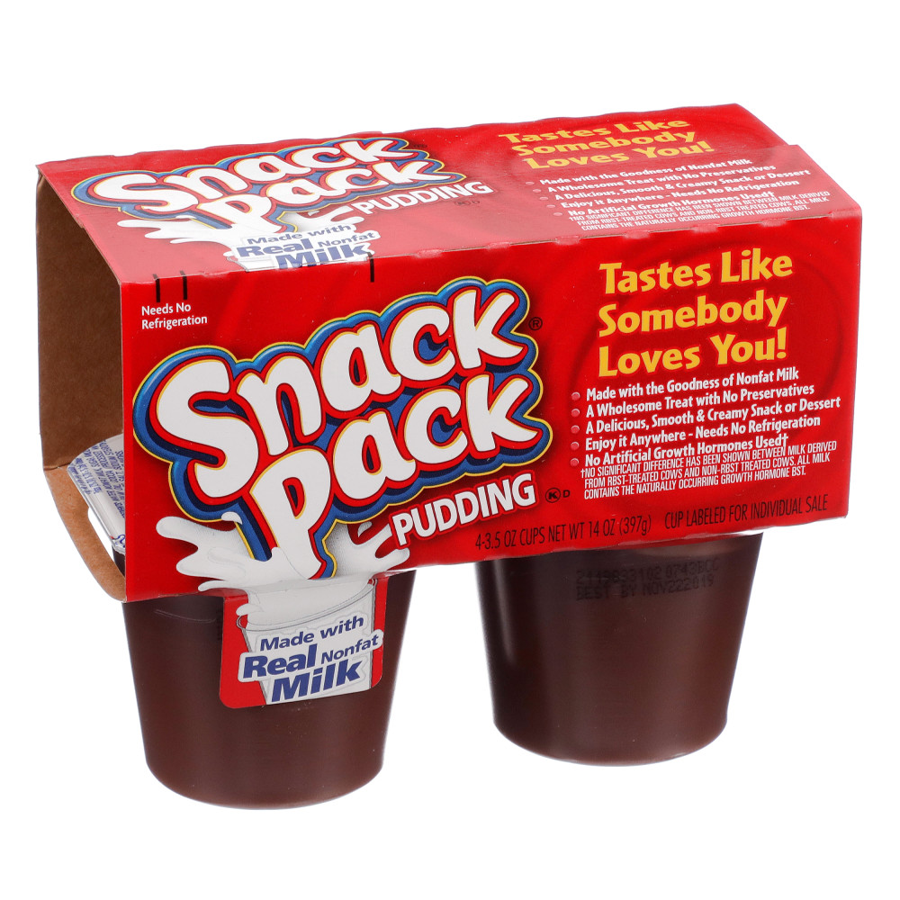 Snack Pack Chocolate Pudding, 4/3.5 oz Conagra Foodservice
