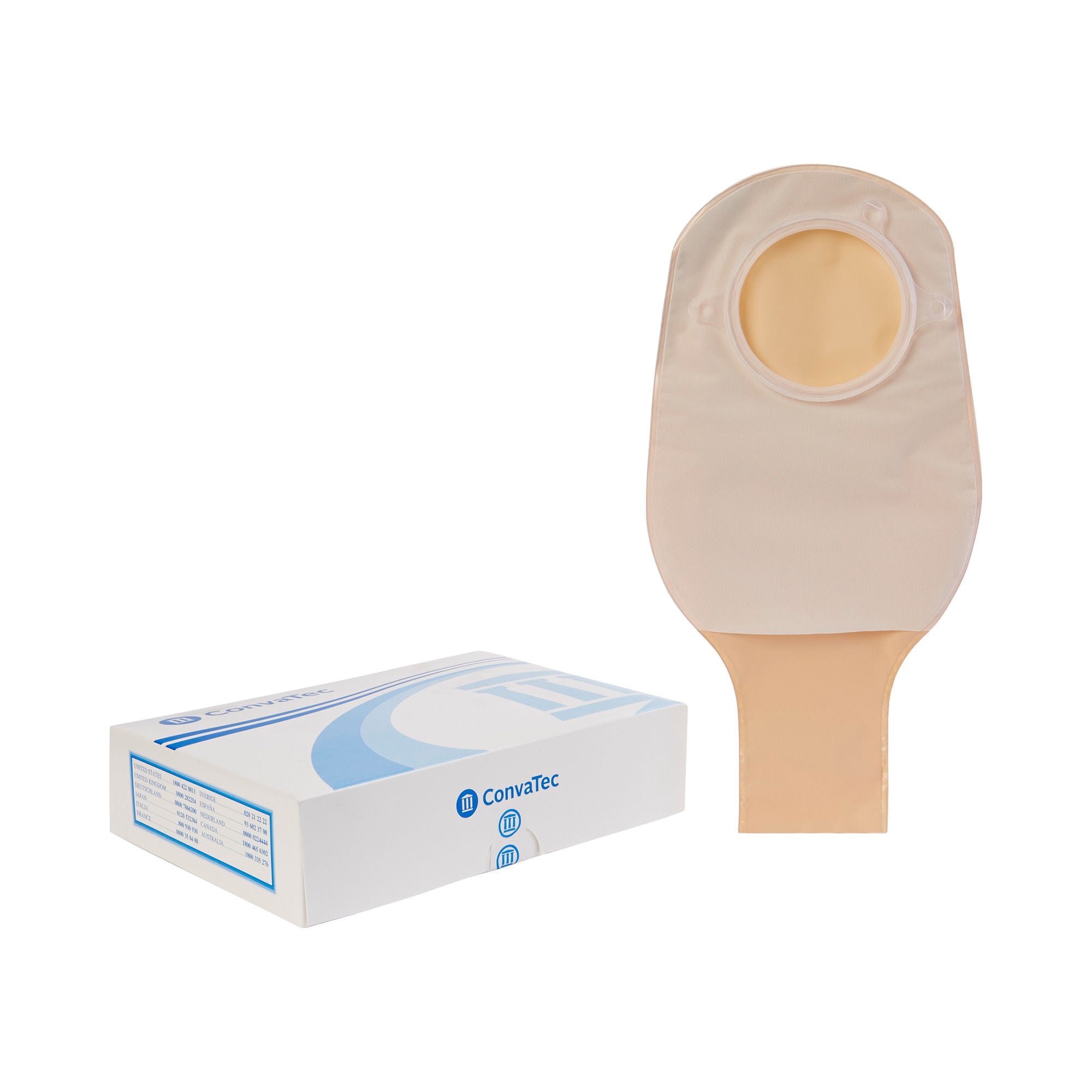 Sur-Fit Natura® Two-Piece Opaque Colostomy Pouch, 12-Inch Length, 2¾ Inch Flange