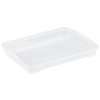 Quarter-size clear sheet pan cover