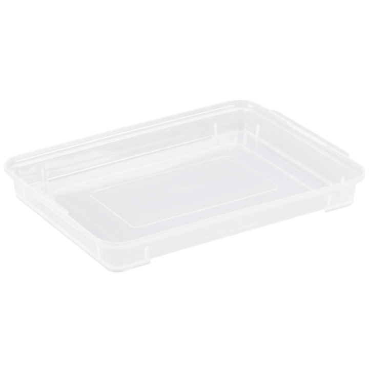 Quarter-size clear sheet pan cover