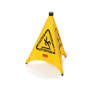 Rubbermaid Commercial, Pop Up, Multilingual, Wet Floor Cone, Yellow, 20"