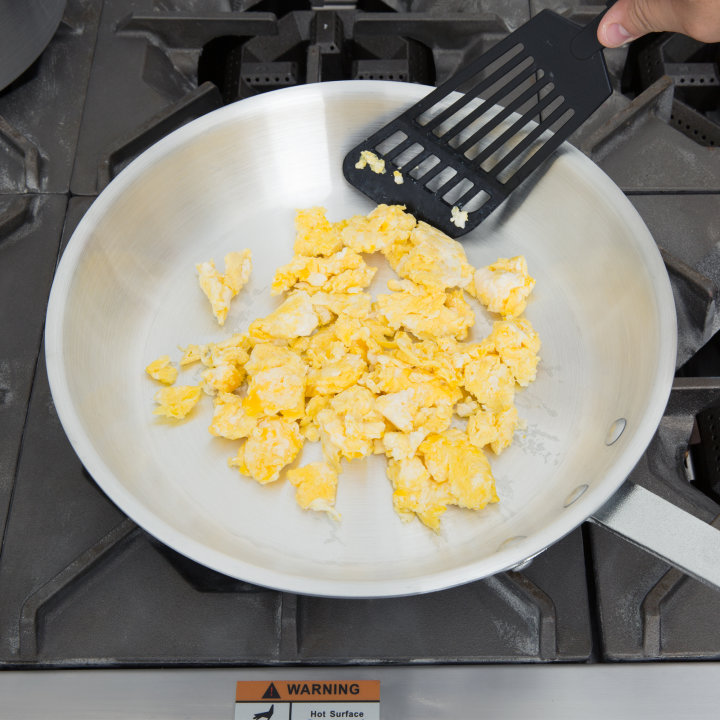 12-inch Arkadia™ aluminum frying pan in natural finish