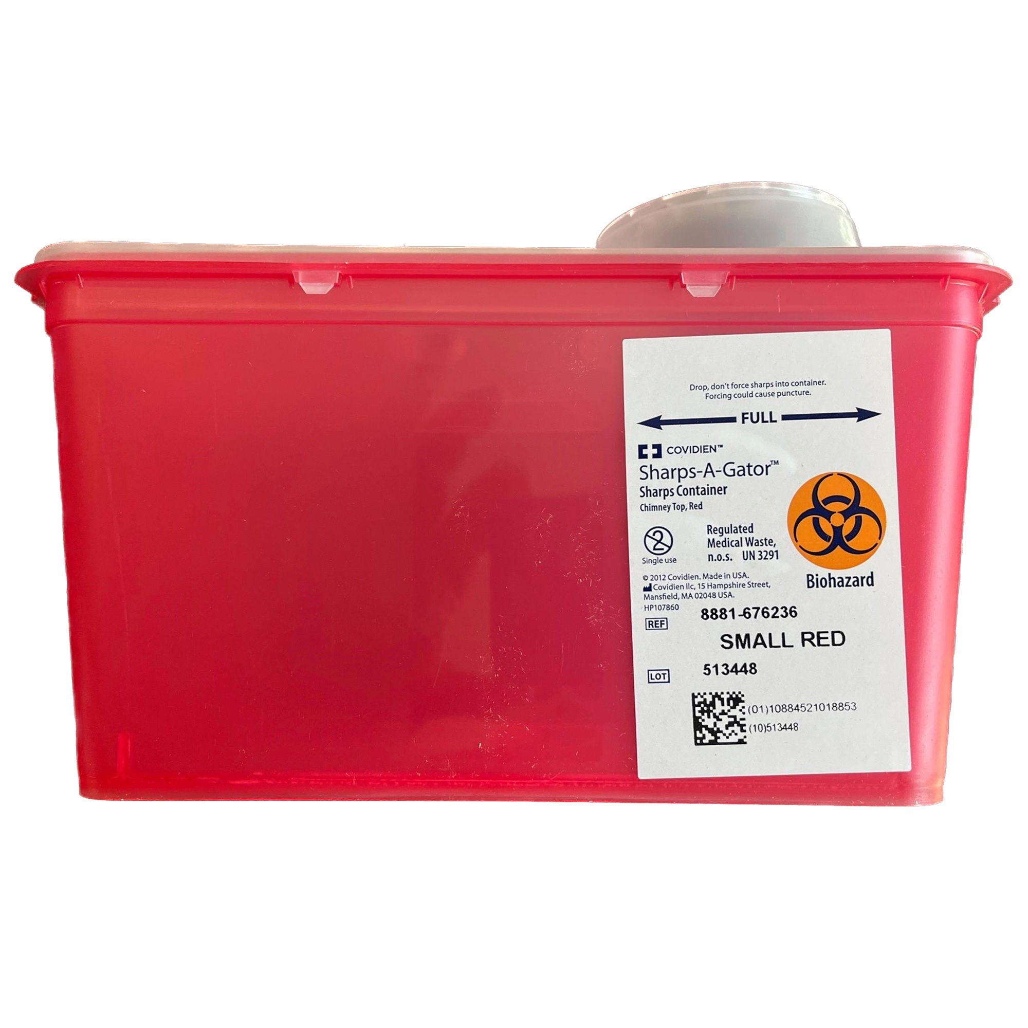 Monoject™ Multi-purpose Sharps Container, 1 Gallon, 6.75 x 7 x 10.5 Inch