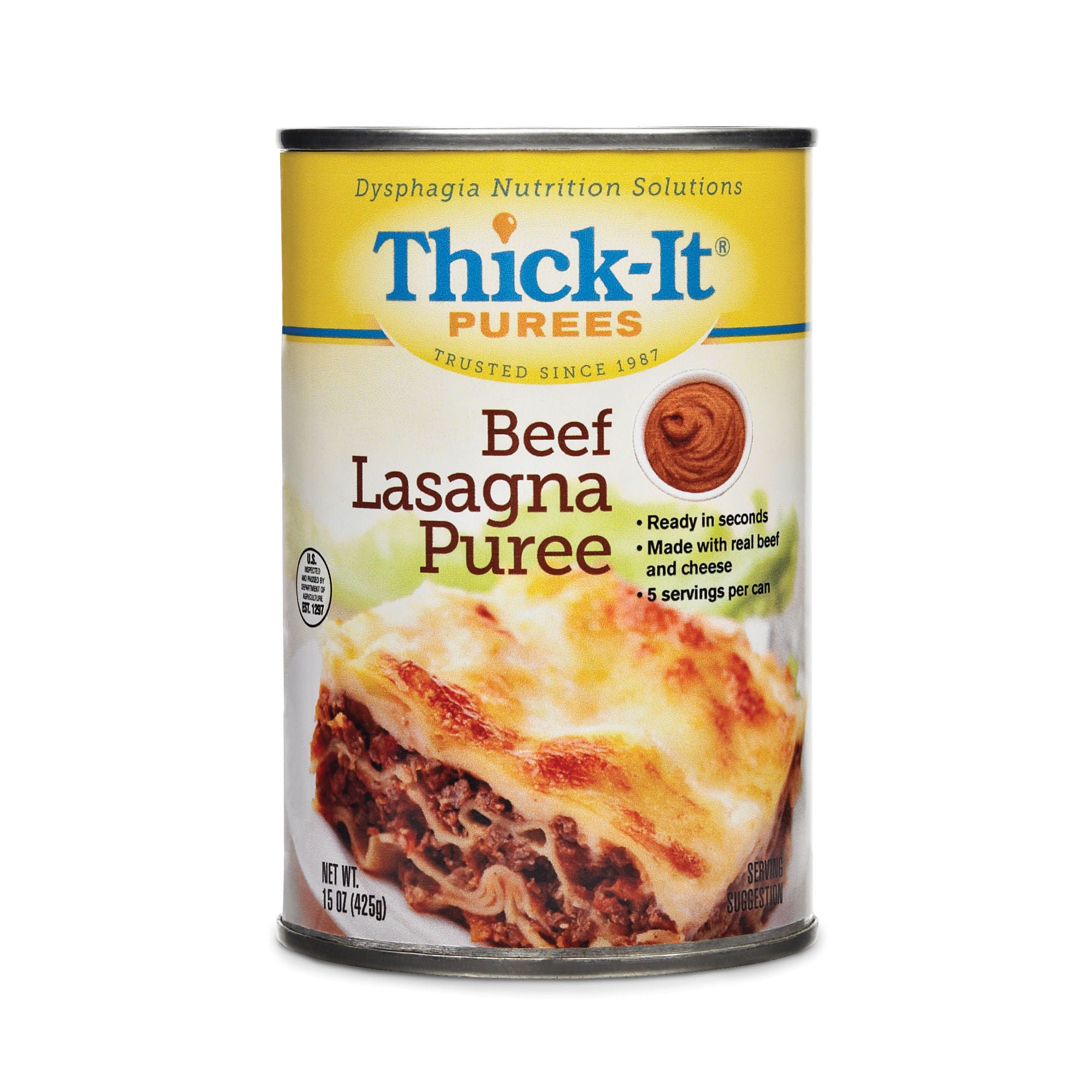 Thick-It® Purée Beef Lasagna Purée Thickened Food, 15-ounce Can