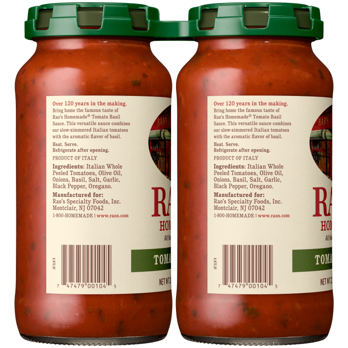 Tomato Basil Sauce, 22 oz - Left Image