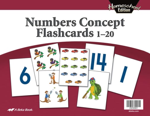 Abeka Numbers Concept Flashcards (1-20)