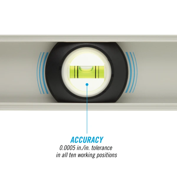 5100-0024M 24-inch Professional-Grade Magnetic Aluminum I-Beam Level