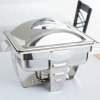 4.1-quart Maximillian Steel™ rectangular half-size chafer