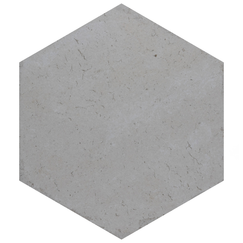 Brickyard Hex White 8-1/2 in. x 9-7/8 in. Porcelain Floor and Wall Tile