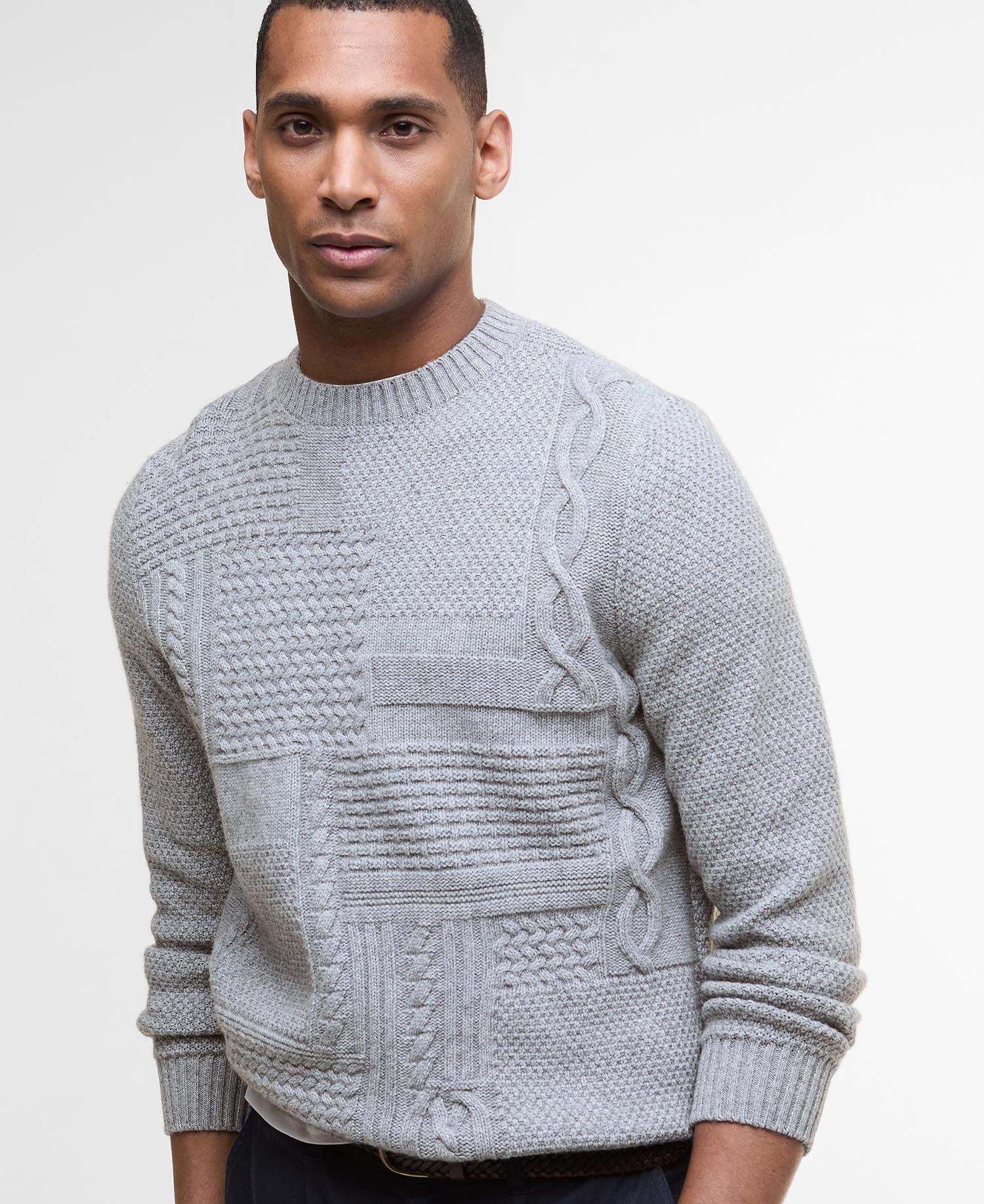 Casey Cable-Knit Crew Neck Jumper image number 3