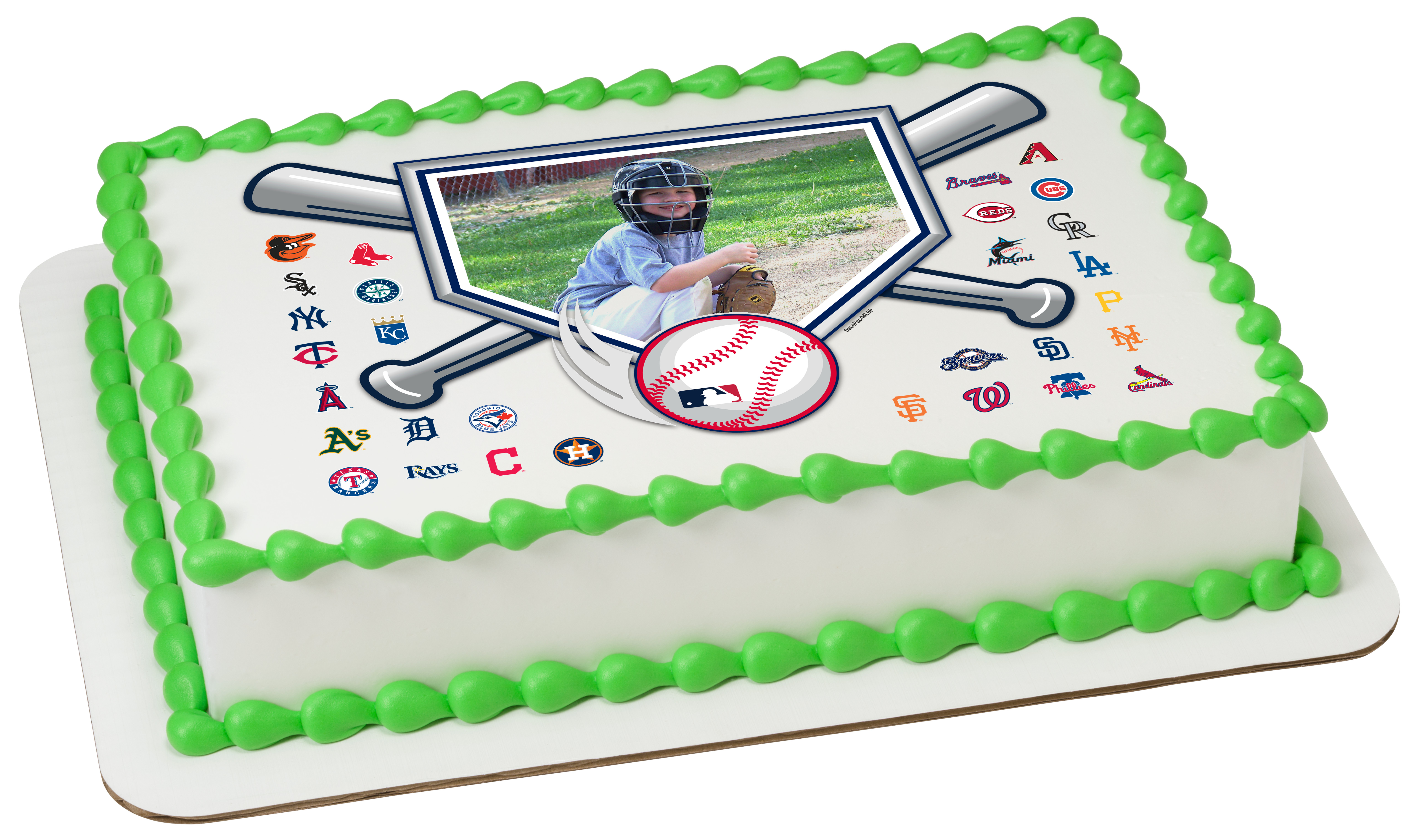MLB® Baseball Diamond | PhotoCake® Edible Image® Frame | DecoPac