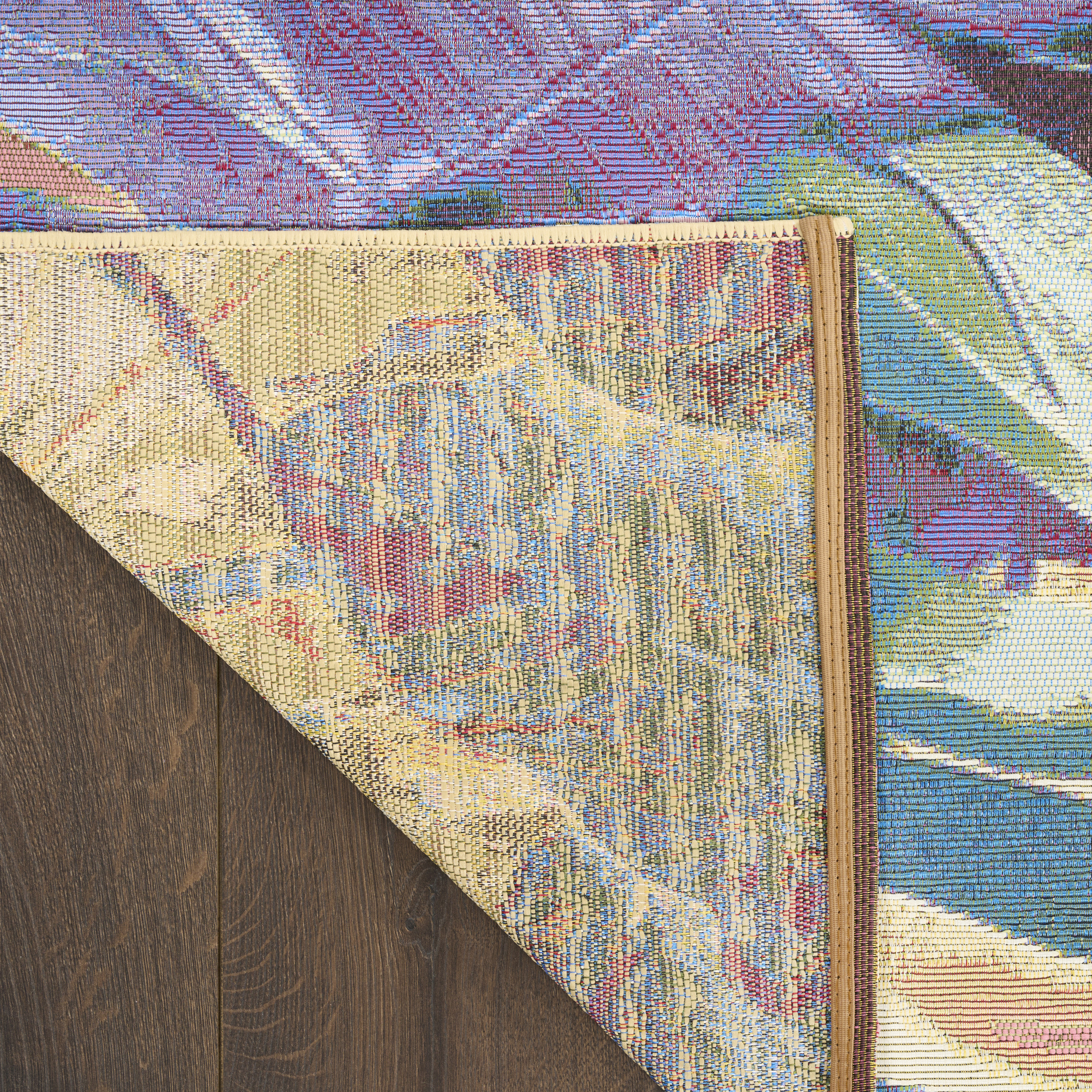 Nourison Color Splash 7'10" x 9'10" Multicolor Tropical Rug