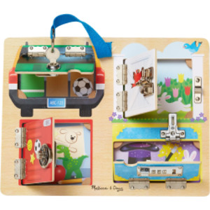 Lock & Latch Board Wooden Educational Toy
