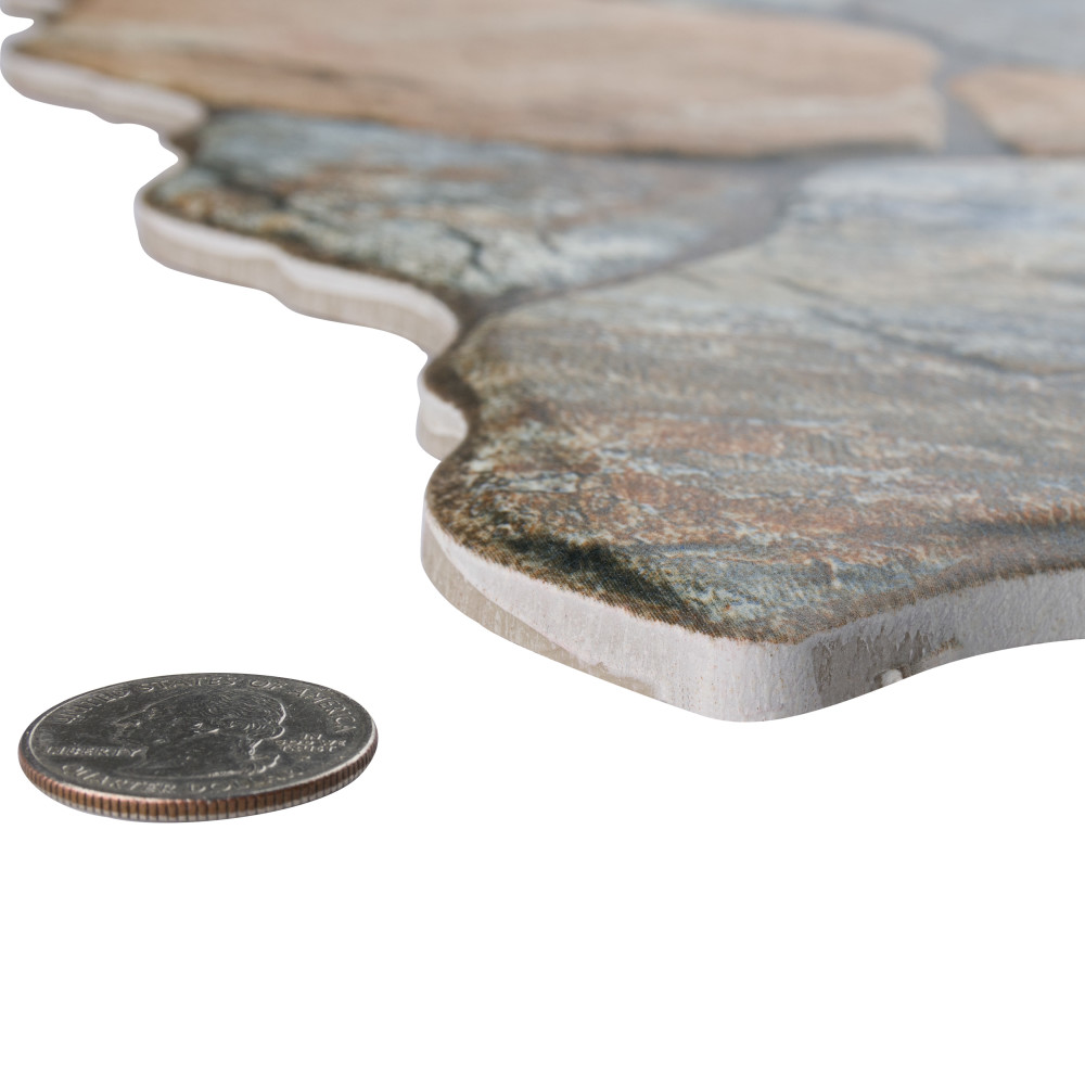 Canet Marron 17 in. x 17 in. Porcelain Floor and Wall Tile