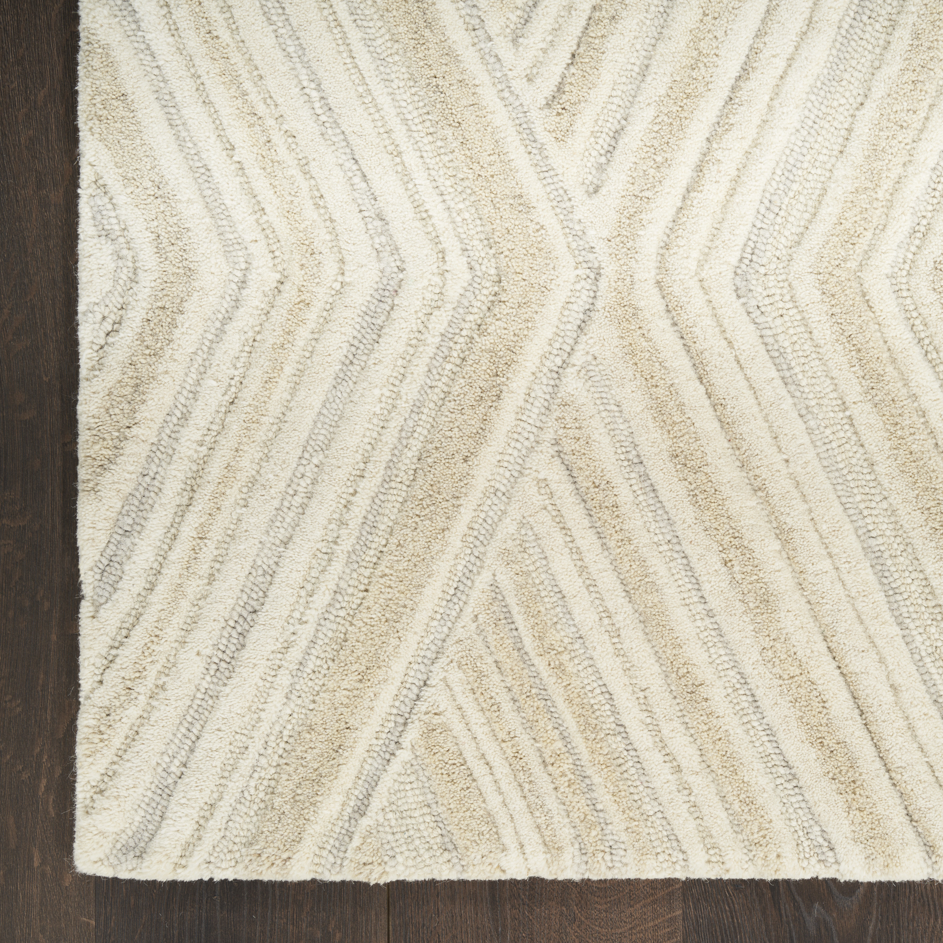 Nourison Graceful 8'6" x 11'6" Ivory Modern Indoor Rug