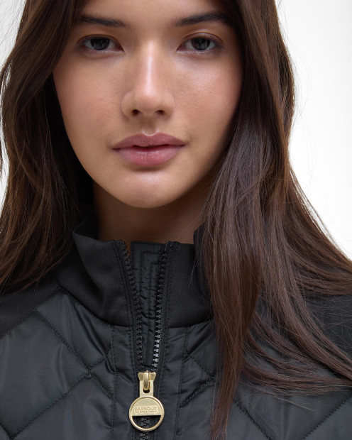 Ebony Quilted Sweatshirt Black
