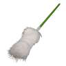 Impact, Microfiber Duster 30-45" Extendable Twist-and-Lock, Green Handle, White Duster, Microfiber, White, 12 in