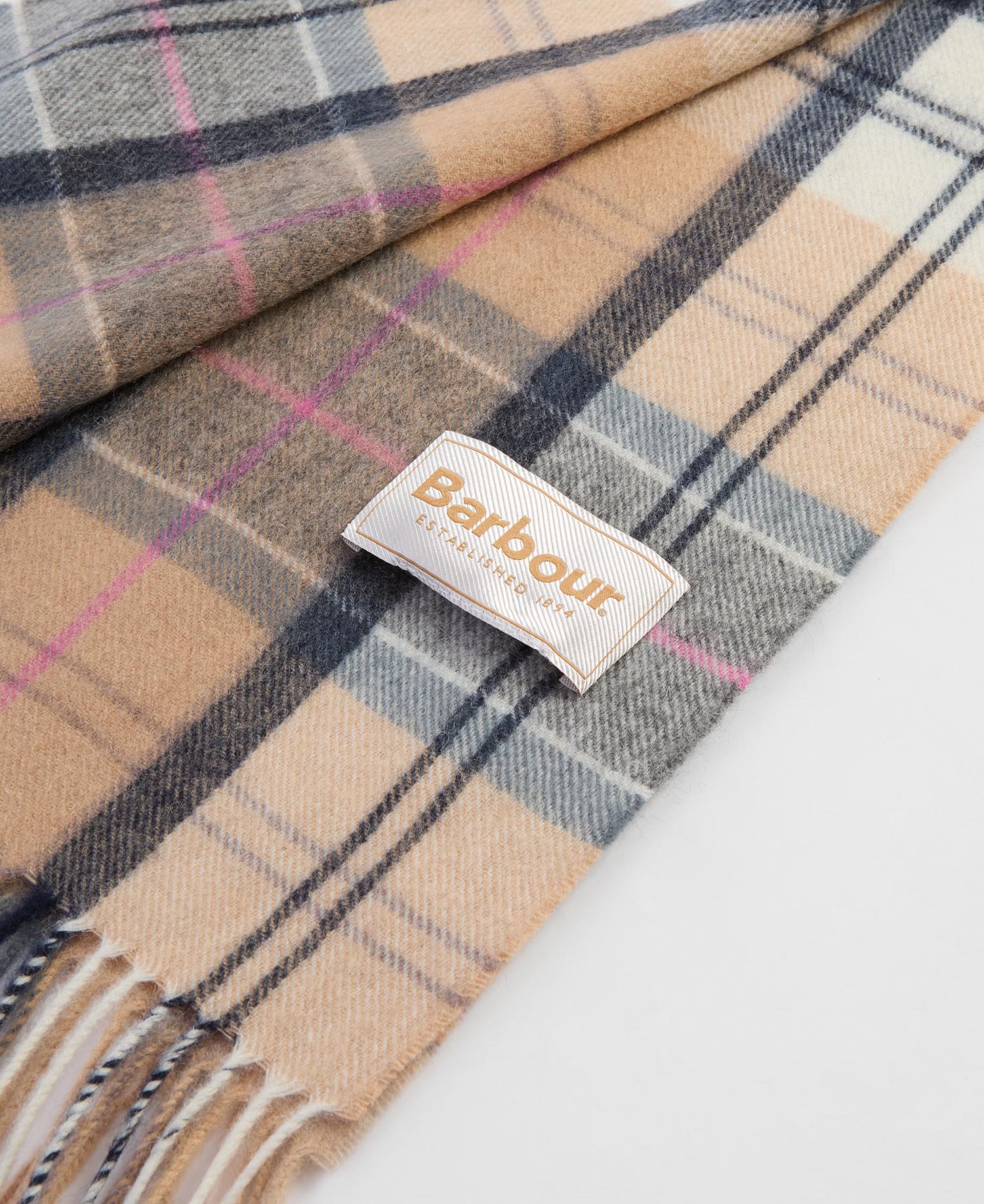 Serena Tartan Lambswool Scarf image number 2