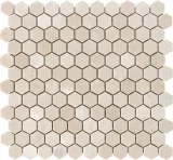 Frio Ivory 1″ Hexagon Mosaic