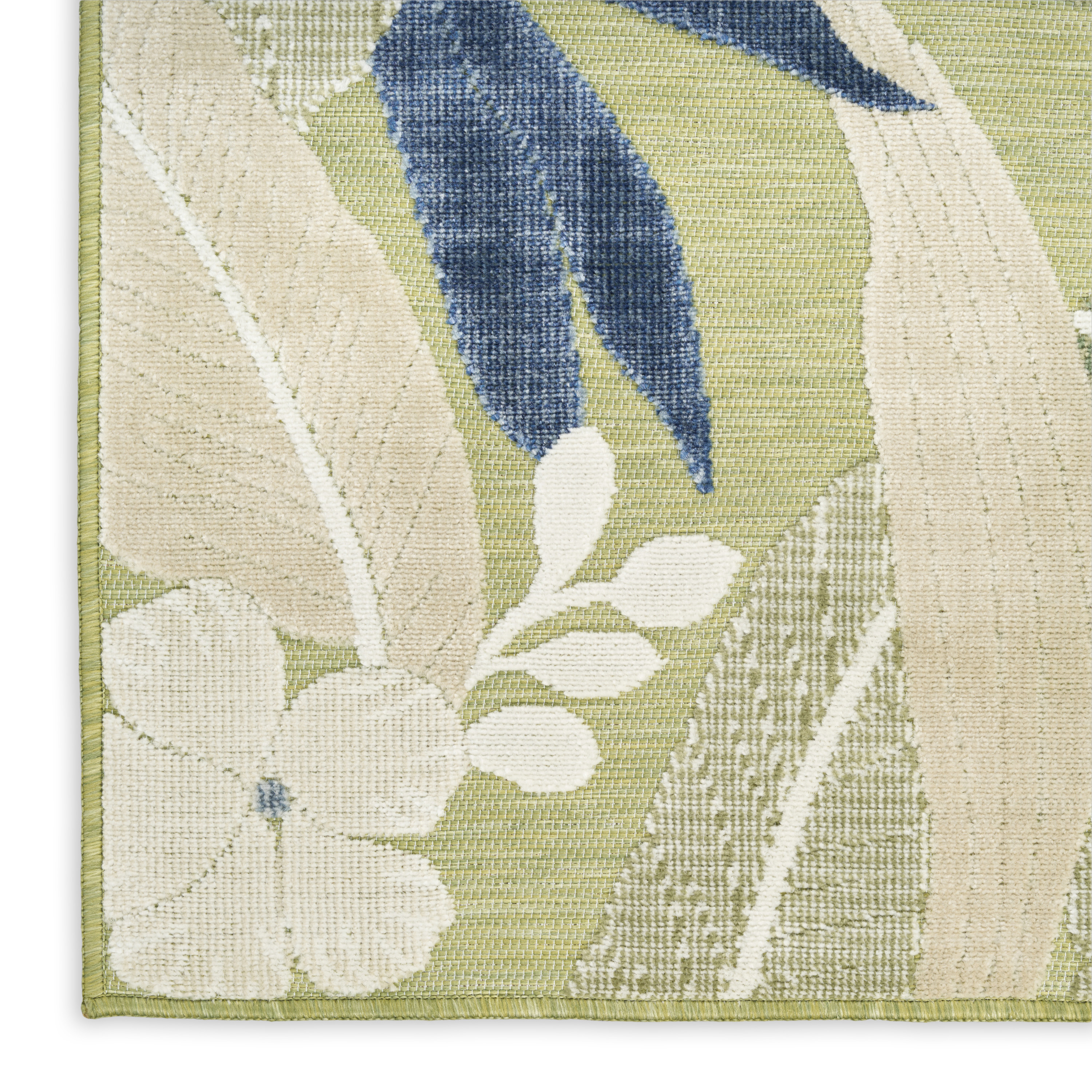 Nourison Suncoast 4' x 6' Green Blue Tropical Rug