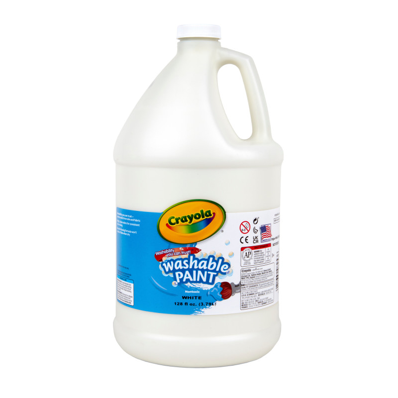 Washable Paint, White, Gallon