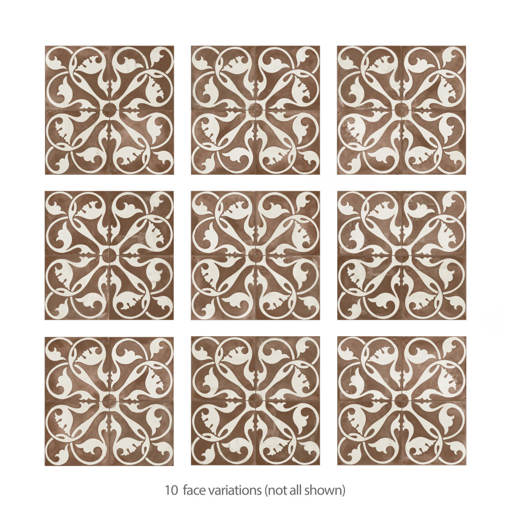 Kings Nouveau Ruby 17-5/8 in. x 17-5/8 in. Ceramic Floor and Wall Tile