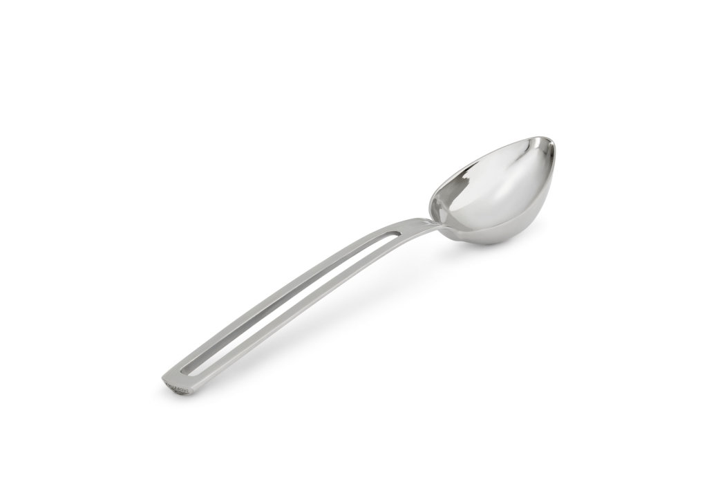 ¼-cup Miramar® contemporary stainless steel solid oval serving spoon
