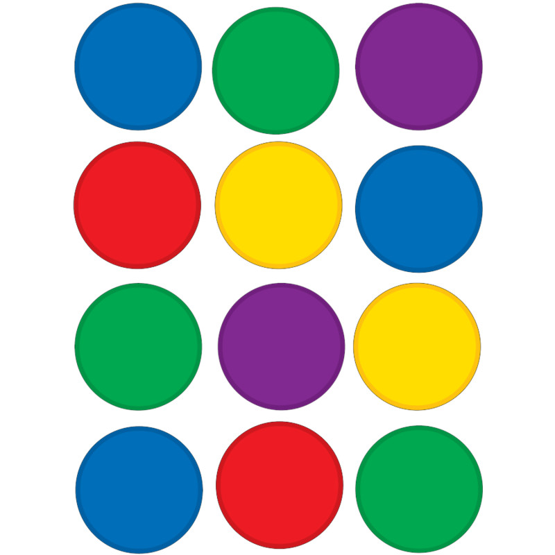 Colorful Circles Mini Accents, Pack of 36