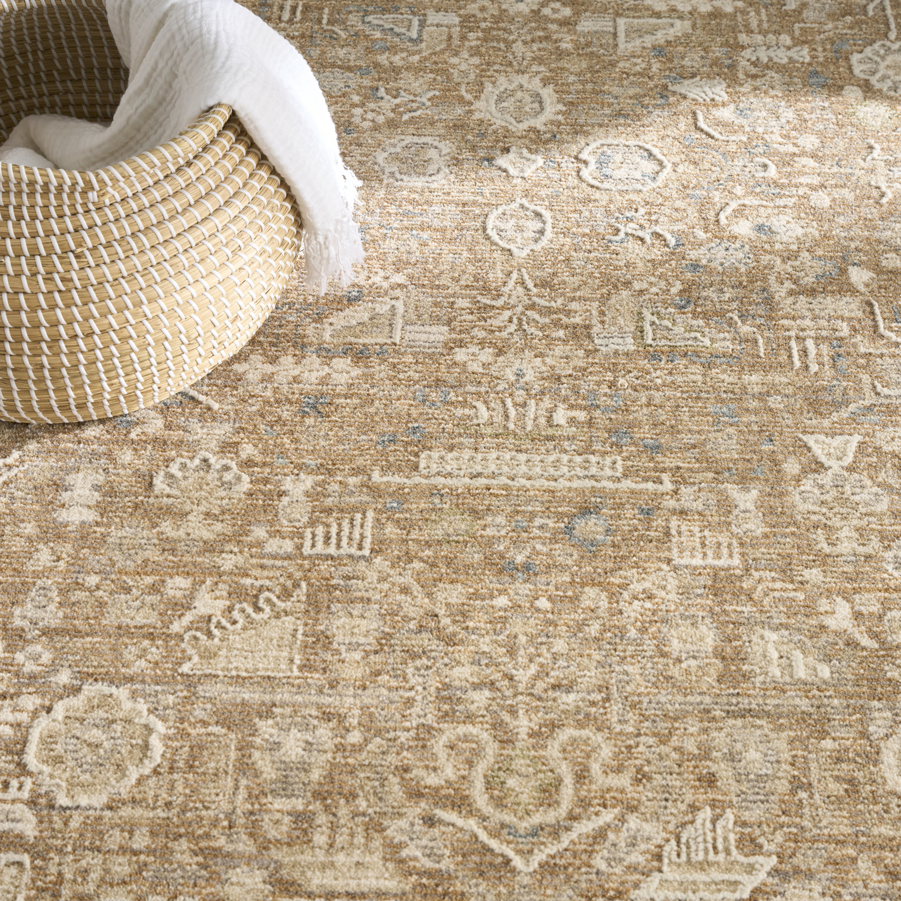 Nourison Retreat 9'6" x 13'2" Mocha Vintage Indoor Rug
