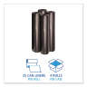 Boardwalk,  LLDPE Liner, 45 gal Capacity, 40 in Wide, 46 in High, 1.2 Mils Thick, Black