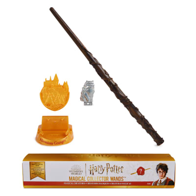 Wizarding World Harry Potter, Magical Collector Mystery Wand with Stand & Die-cast Icon, Magical Creatures Series (Styles Will Vary)