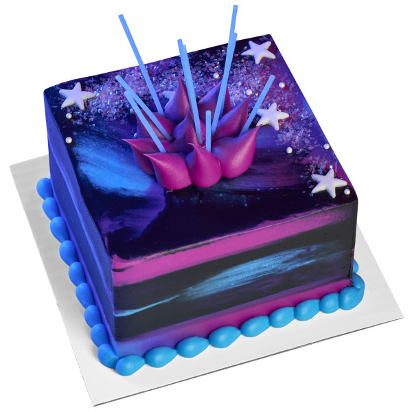 Blue Slim Glitter Specialty Candles