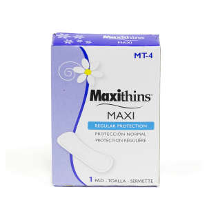 Hospeco, Maxithins® Maxi Pads, #4 size box