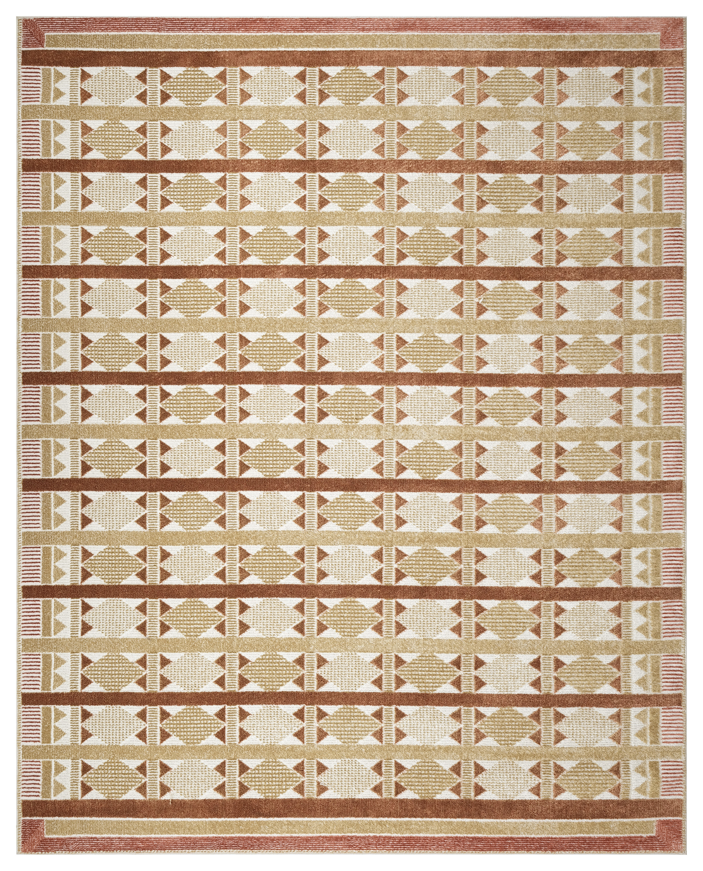 Nourison Nordic 8' x 10' Rust Modern Indoor Rug