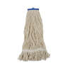 Boardwalk, Lie-Flat Cotton Cut-End Wet Mop Head with 1" Headband, 24 oz, White