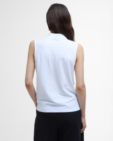 Bowford Sleeveless Polo Shirt White