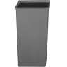 Rubbermaid Commercial, Ranger, 24.7 gal, Plastic , Gray, Square, Receptacle Rigid Liner
