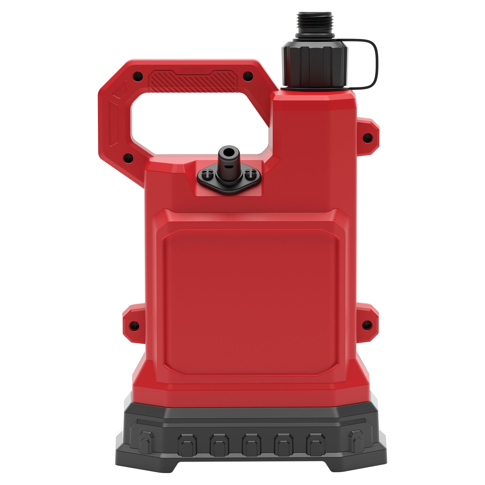 1-4HP WATER/UTILITY PUMP REINFORCED THERMOPLASTIC SUBMERSIBLE WITH GARDEN HOSE ADAPTER BACK VIEW