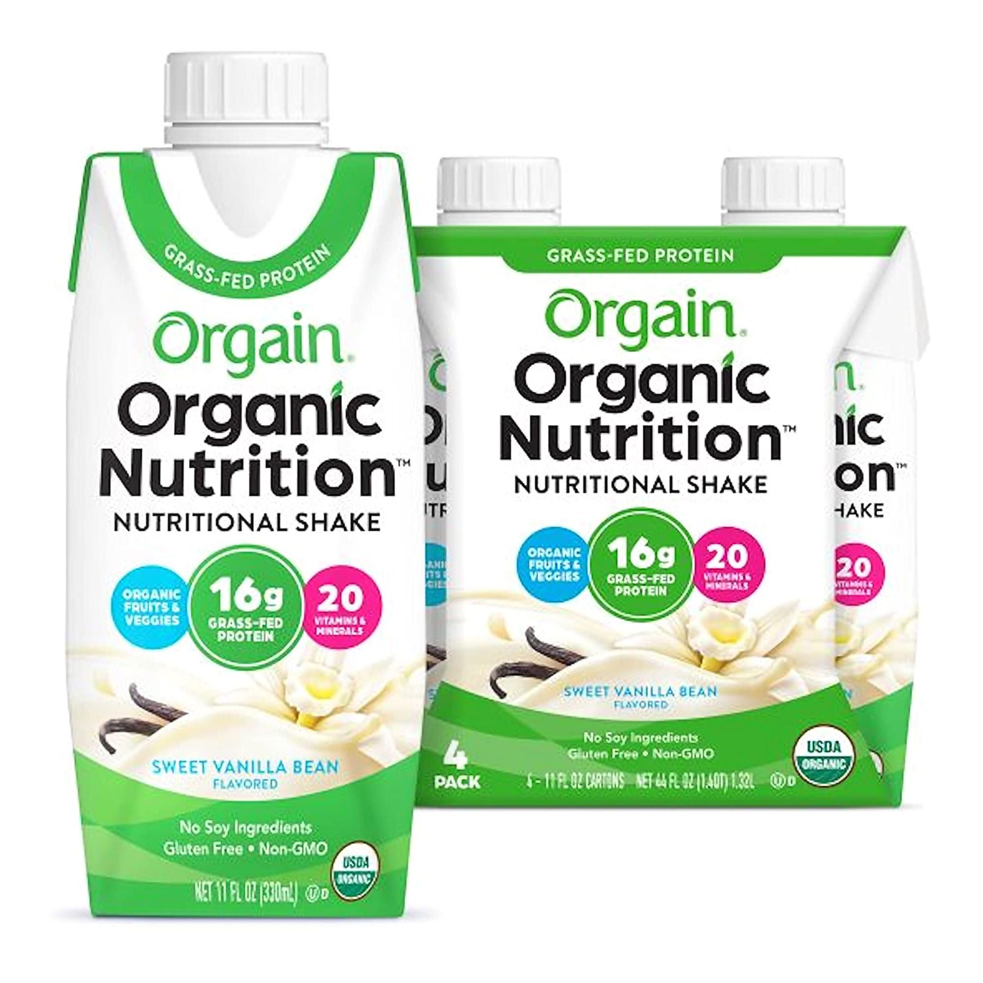 Orgain® Organic Nutrition™ Vanilla Nutritional Shake, 11-ounce carton