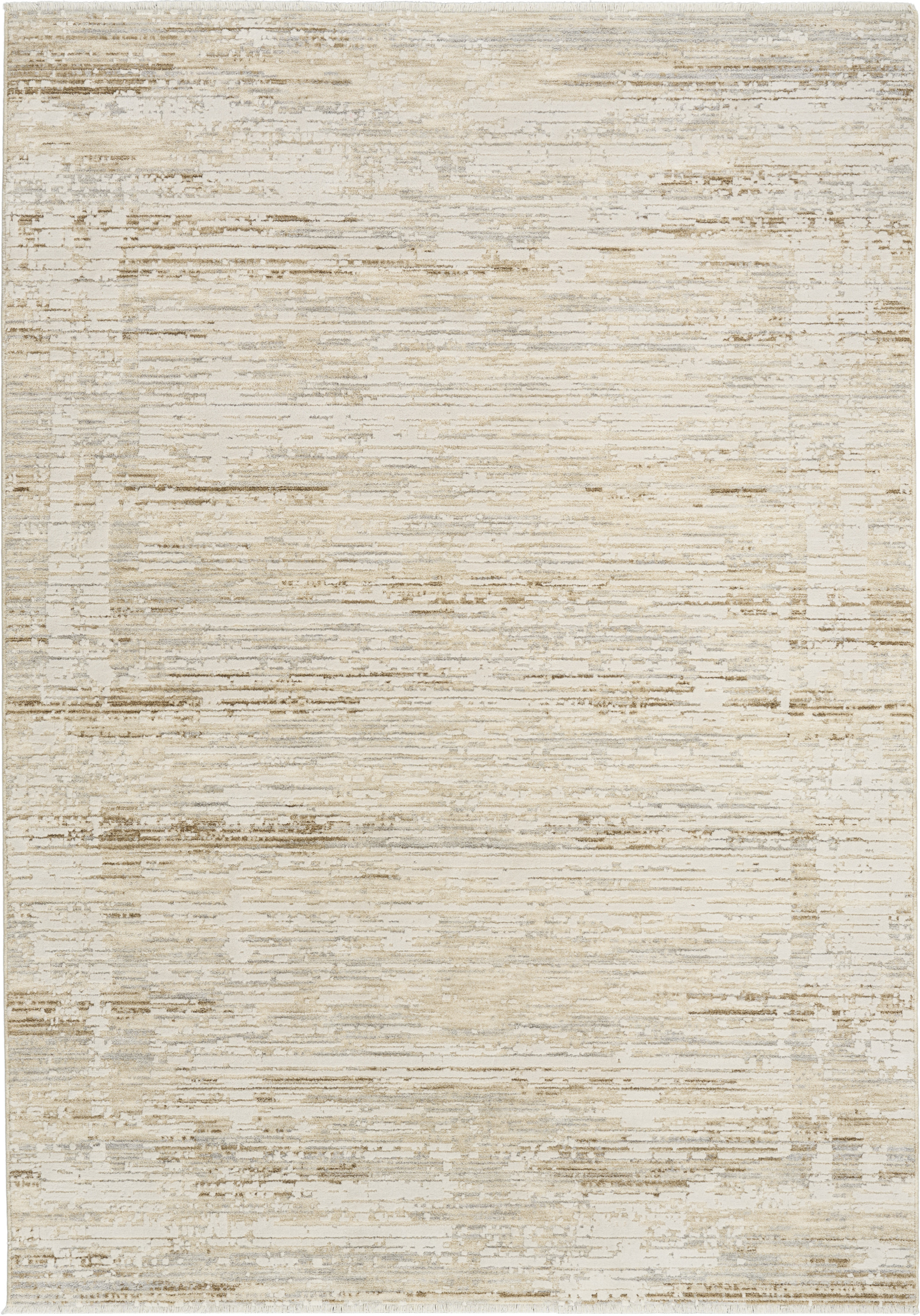 Calvin Klein CK078 Summit 5'3" x 7'9" Natural Ivory Modern Indoor Rug