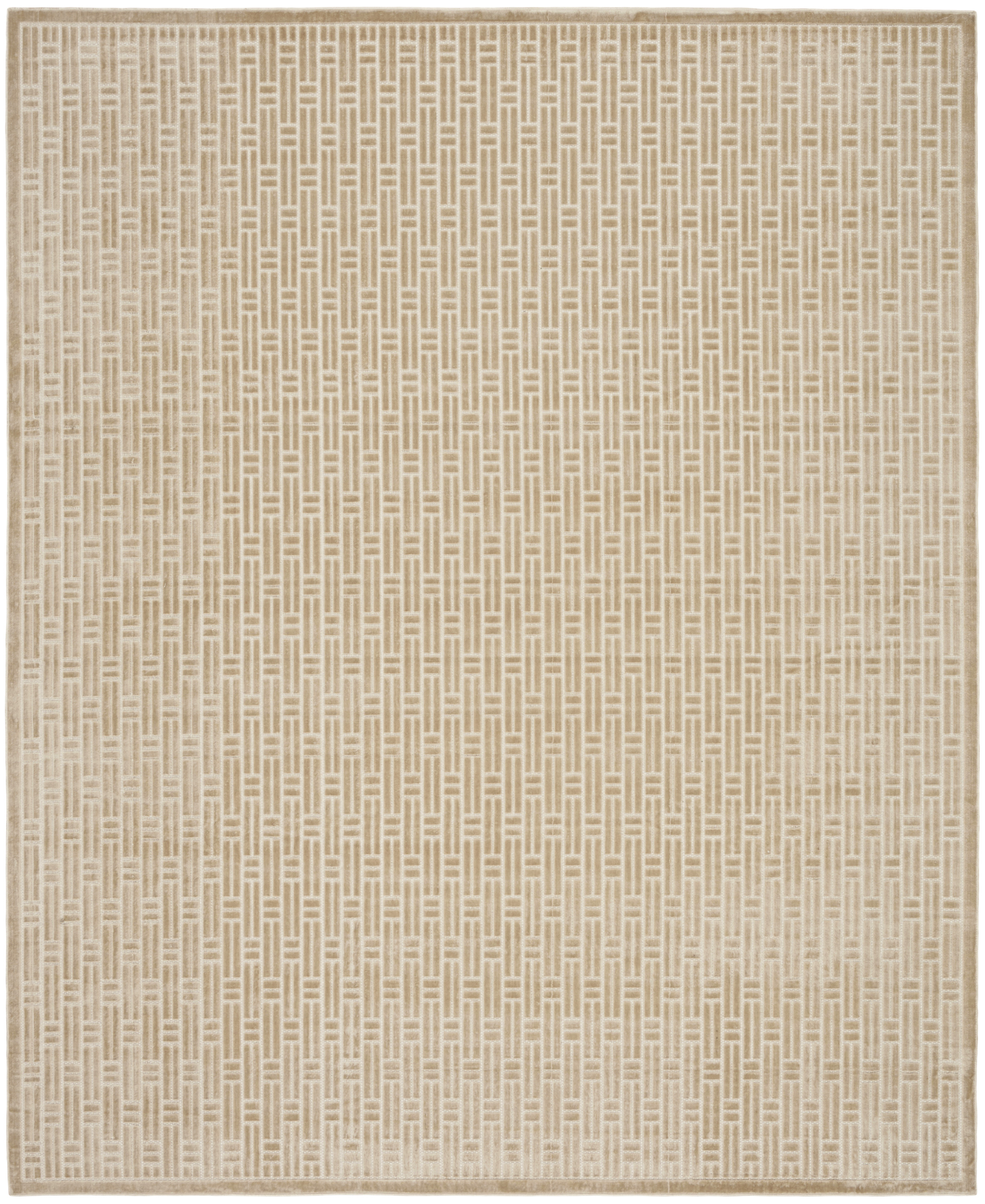 Nourison Washable Charm 8' x 10' Beige Ivory Modern Indoor Rug