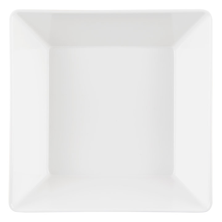 Large square melamine cubic display bowl in yellow