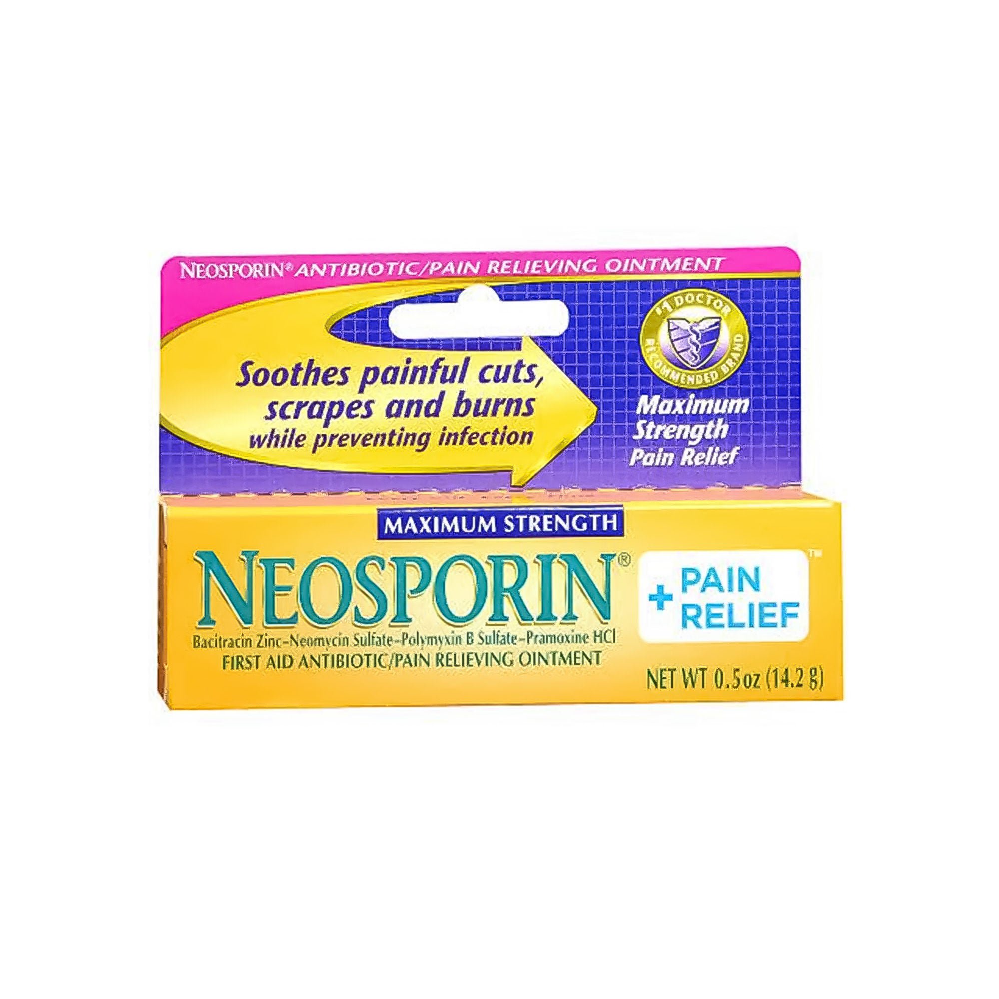 Neosporin® + Pain Relief Cream, 0.5 oz. Tube