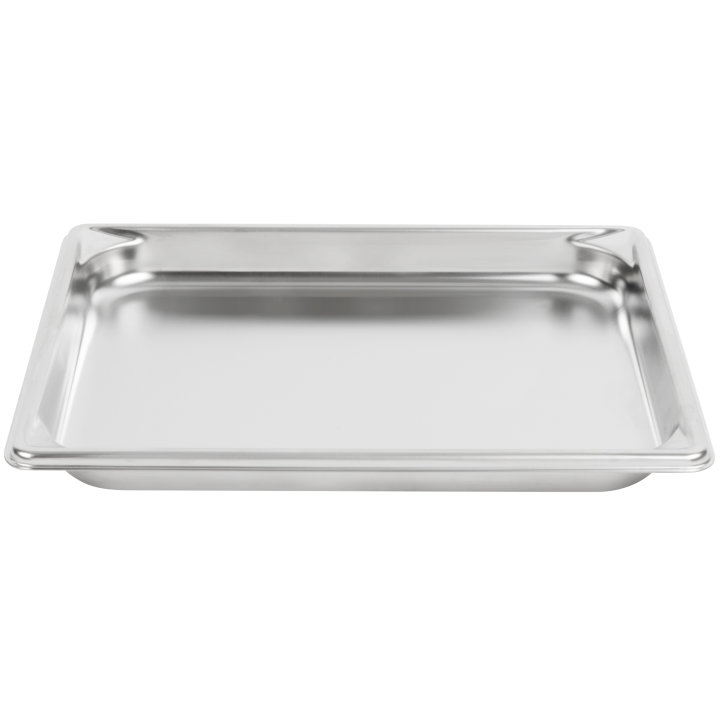 Half-size 1 ¼-inch-deep Super Pan V® stainless steel steam table pan