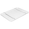 Half-size Super Pan V® stainless steel wire cooling grate for bun/sheet pan