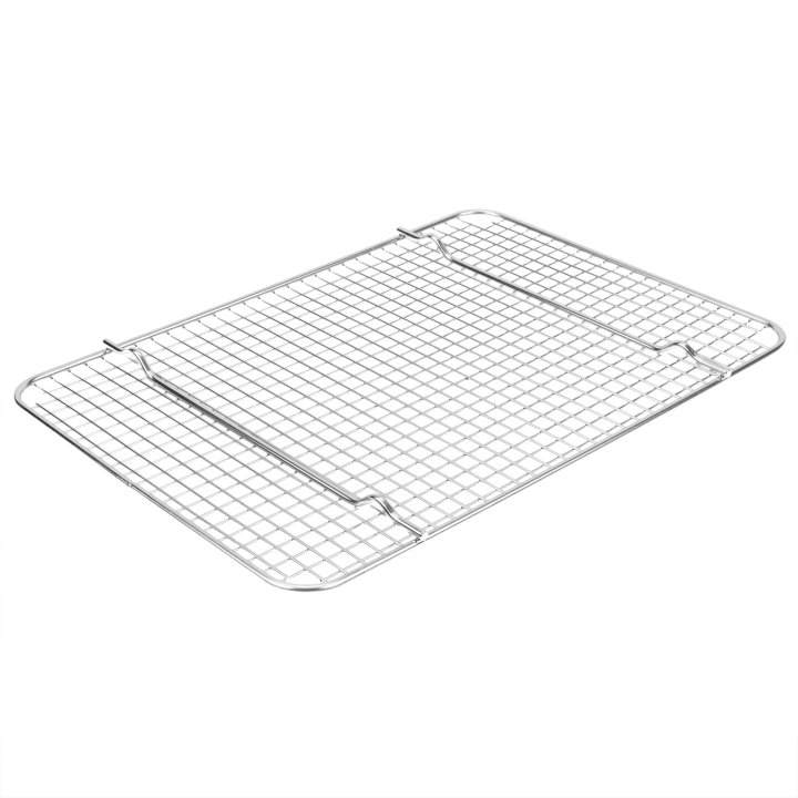 Half-size Super Pan V® stainless steel wire cooling grate for bun/sheet pan